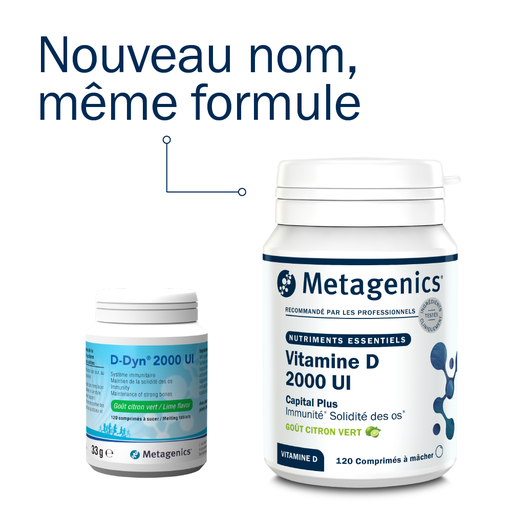 [34520] Vitamine D Capital Plus 2000 UI (ex: D-Dyn 2000 UI) - 120 comprimés